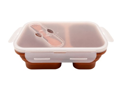 Lunch box silicone - silicone, pieghevole