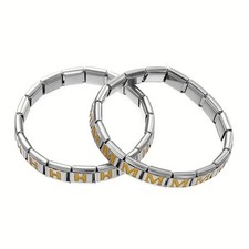 Perline Lettera Acciaio Inox