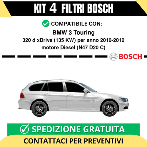 Kit bosch filtri tagliando - 4,