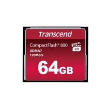 Transcend 64 GB Compact Flash 800 x UDMA 7 scheda di memoria, TS64GCF800 