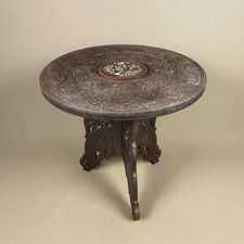 Tavolo rotondo indiano in