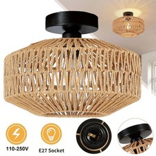 Plafoniera in rattan