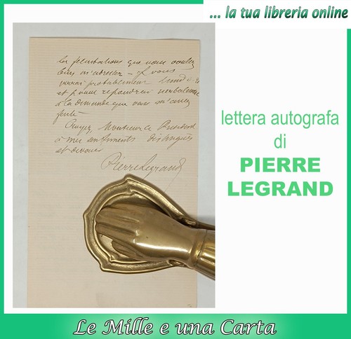 Lettera autografo pierre - lettera,