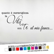 Adesivo Murale Frase VITA