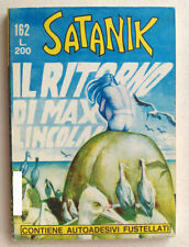 SATANIK n 162 il ritorno di Max Lincon CORNO 1970 con ADESIVI