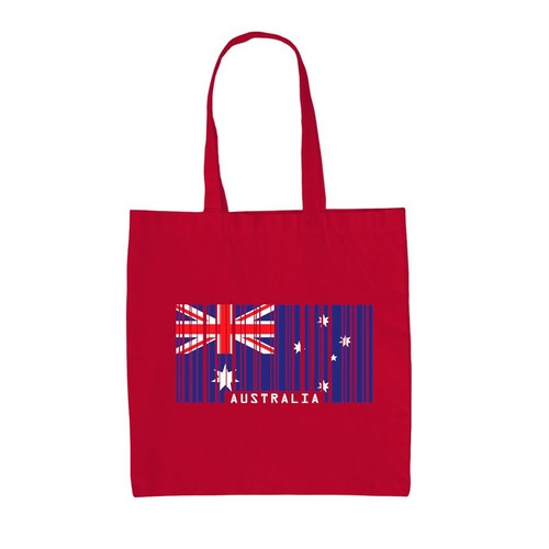 Borsa tela con bandiera - in,