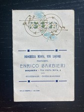 1915 Enrico Barbieri Bologna drogheria vini liquori calendarietto barbiere