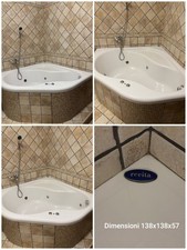 vasca da bagno angolare con Idromassaggio 