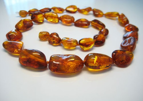 Collana vera cognac - in,