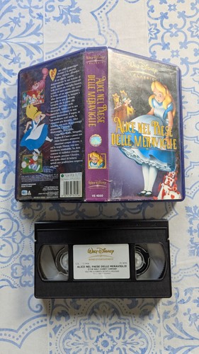 Vhs videocassetta alice nel - vhs,