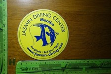 Vecchio adesivo immersioni subacquee JASMIN DIVING CENTER Monika Hurghada Red Sea