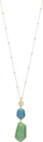 Collana con pietre e - -,