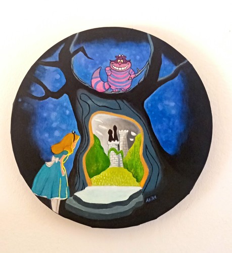 Quadro alice stregatto disney - quadro,