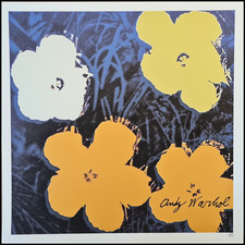 Andy Warhol * Fiori * Litografia * 50x50 Cm * Limitata # 134/500 CMOA Firmata