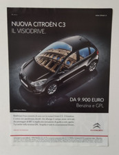 Pubblicita' Citroen C3 Il Visiodrive Benzina E Gpl Advertising Werbung 2009 (R1)