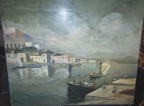 Dipinto olio masonite - dipinto, su