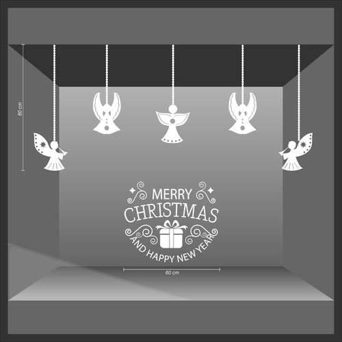 Vetrofanie natale wall sticker - wall,