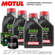 Tagliando YAMAHA YZF R1 1000 2004 2005 2006 (4 MOTUL 5100 10W40 + Filtro ollio)