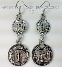 Orecchini Monete Argento