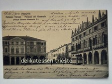 PADOVA tram tramway Palazzo Verson Generale piazza vecchia cartolina