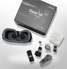 Samsung Galaxy Gear VR Auricolare realtà virtuale con controller/grigio - nuovo!