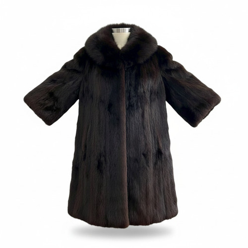 Raro cappotto lungo - , pelliccia