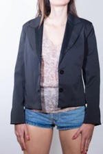 Blazer nero sartoriale da