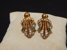 VINTAGE ORECCHINI GIOIELLI BIJOUX ACCESSORI STILE ART DECO