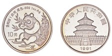 10 SILVER YUAN / PLATA. PANDA