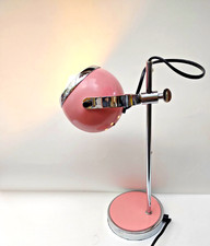 Lampada Eyeball Space Age rosa in metallo di NORFOL, anni '70 Vintage