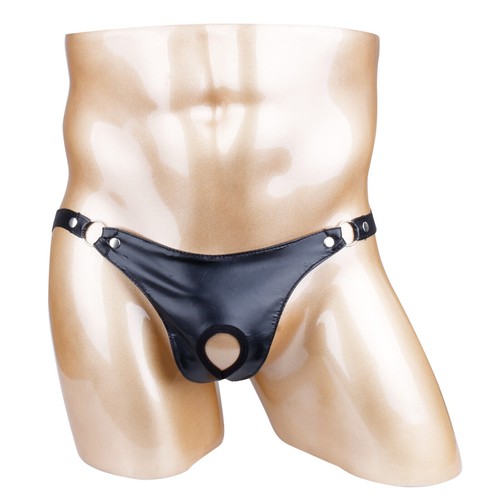 Perizoma uomo wetlook - , ecopelle