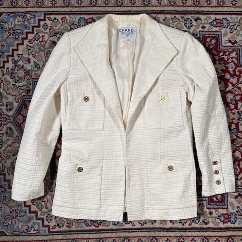 Vintage chanel blazer white - blazer,