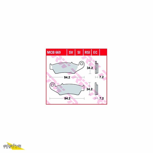Kit pastiglie freno trw - freno,