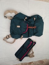 Set zaino e marsupio verde e