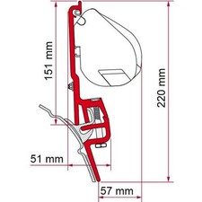 Adattatore VW T4 Brandup per tende  F35 Pro Fiamma