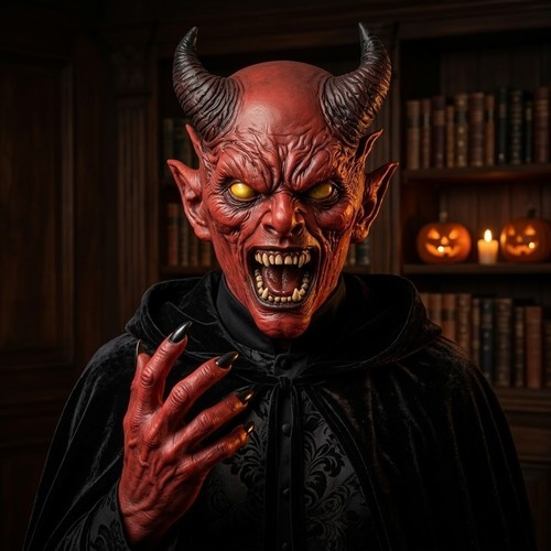Maschera demone cornuto - 😈,