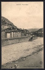 CPA Anduze, Vue du Quai 1905 