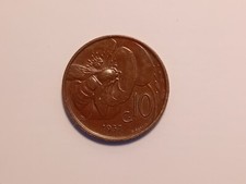Moneta 10 centesimi Ape Vittorio Emanuele III Regno d'Italia 1919-1937