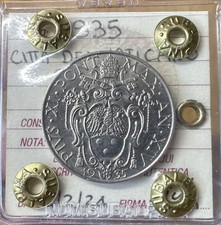 MONETA CITTA' DEL VATICANO PIO XI 1 LIRA 1935 sigillata SPL+ SUBALPINA
