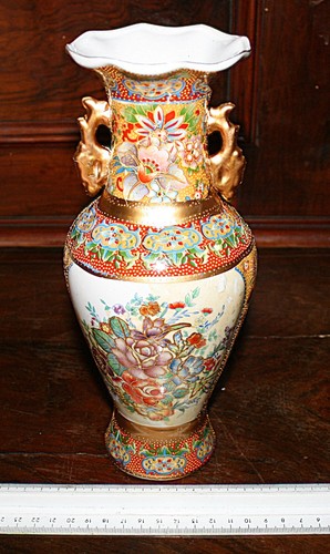 Vaso ceramica decorato a - vaso, in