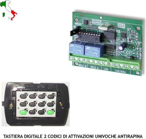 Tastiera antirapina attiva - antirapina,
