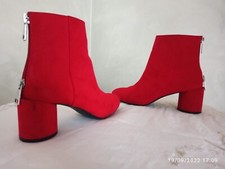 Stivaletto donna Bershka rosso n. 36 tacco 6 buone condizioni
