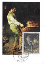 CARTE MAXIMUM - FRANCE - JEAN FRANCOIS MILLET  -  PREMIER JOUR