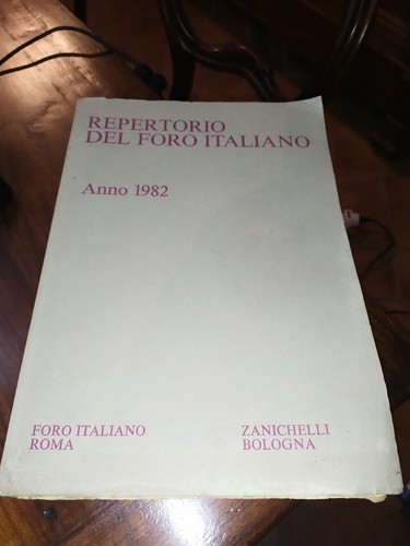 Repertorio del foro italiano - repertorio,