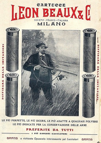 Pubblicita 1909 cartucce leon - pubblicita',