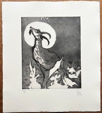 Nag Arnoldi - Capra - Rara Incisione - Solo 90 esemplari, con certificato. 