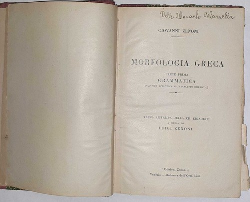 Morfologia greca parte prima - greca.,