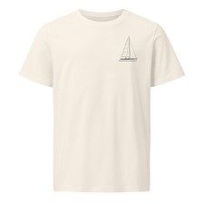 T-Shirt Disegno Linea Barca a