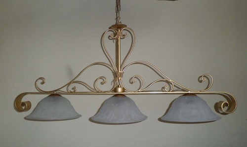 Lampadario bilancia ferro - lampadario, in
