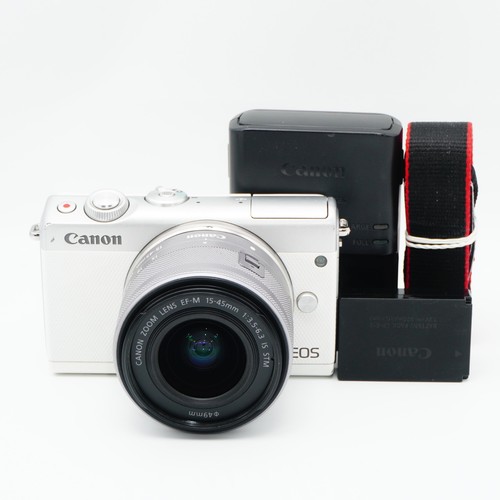Canon eos m100 bianca - eos, con